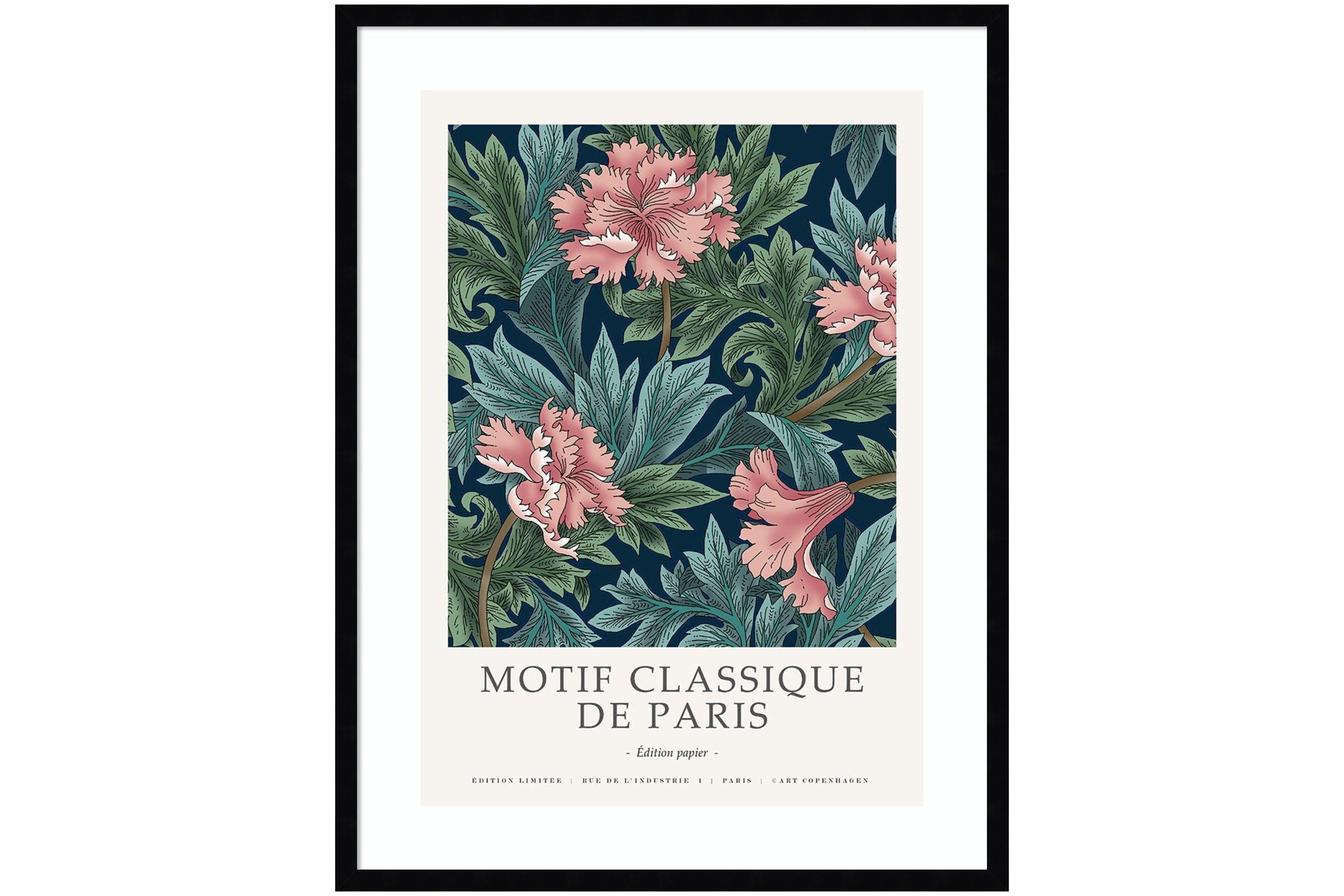 Motif Classique 2 by Design Fabrikken Wood Framed Wall Art Print
