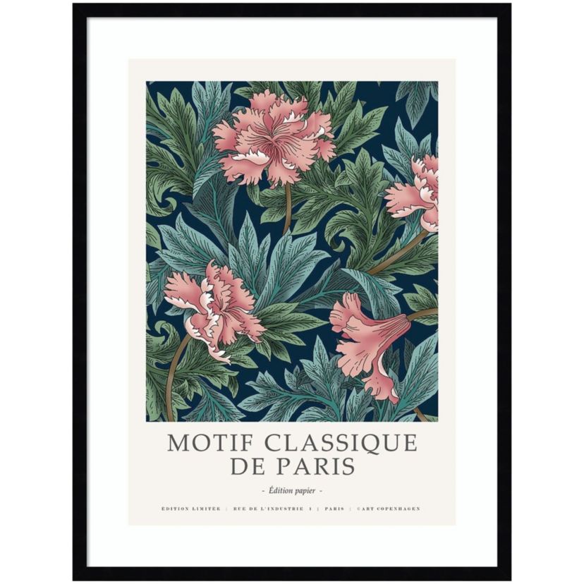 Motif Classique 2 by Design Fabrikken Wood Framed Wall Art Print