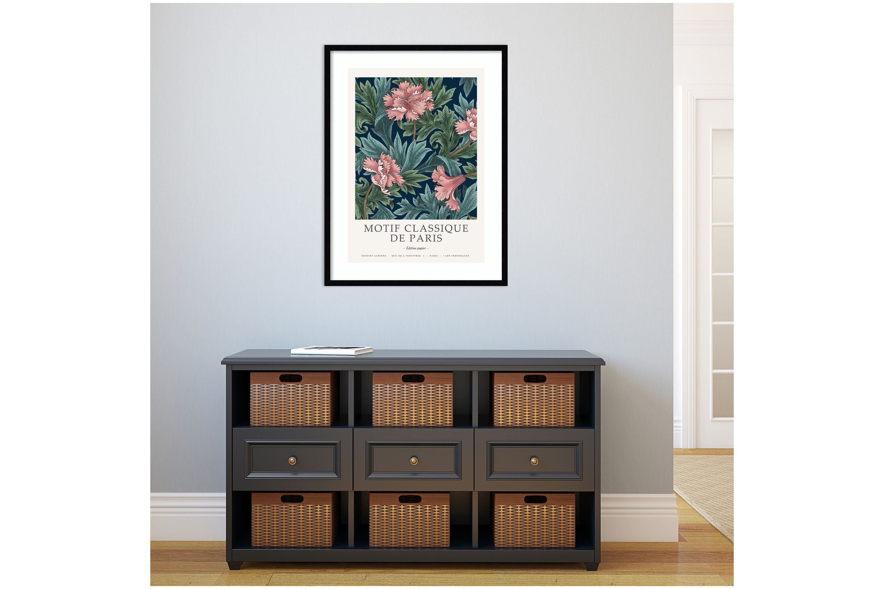 Motif Classique 2 by Design Fabrikken Wood Framed Wall Art Print
