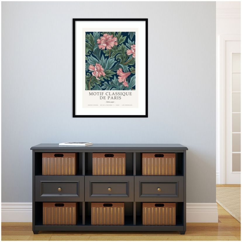 Motif Classique 2 by Design Fabrikken Wood Framed Wall Art Print