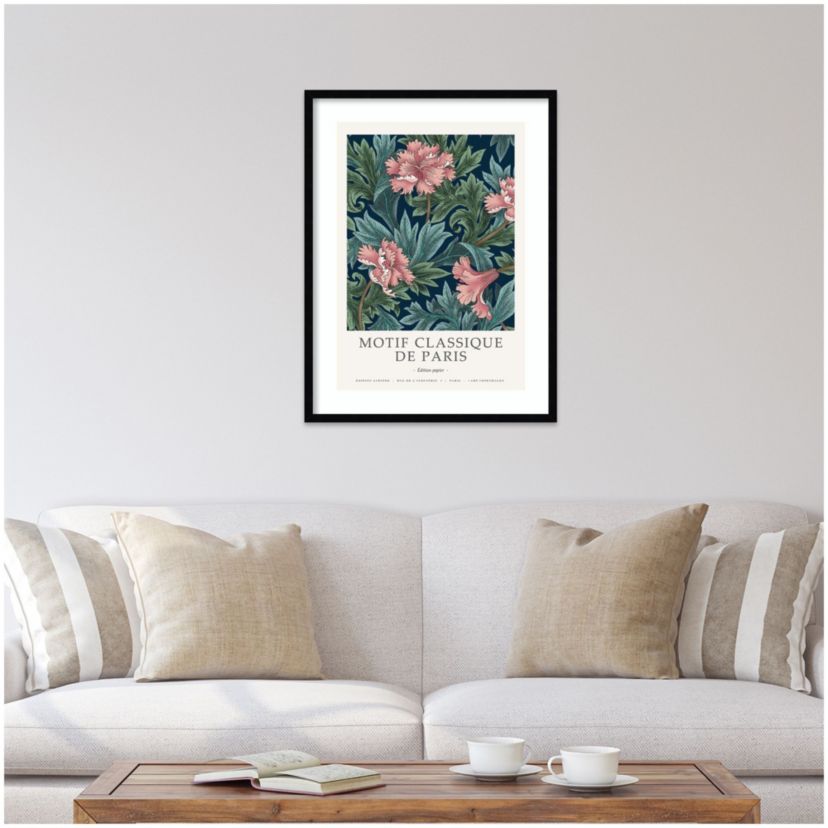 Motif Classique 2 by Design Fabrikken Wood Framed Wall Art Print
