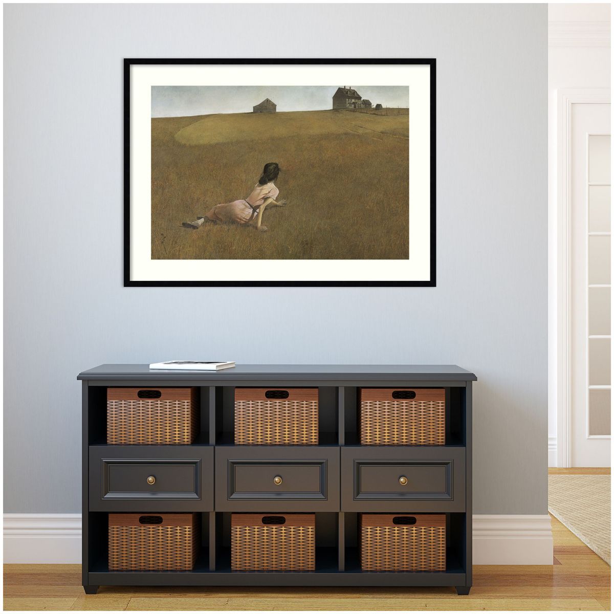 Christinas World by Andrew Wyeth Wood Framed Wall Art Print