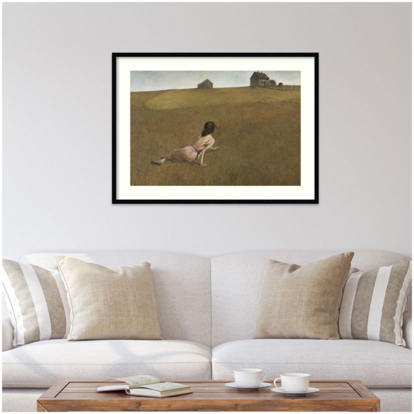 Christinas World by Andrew Wyeth Wood Framed Wall Art Print