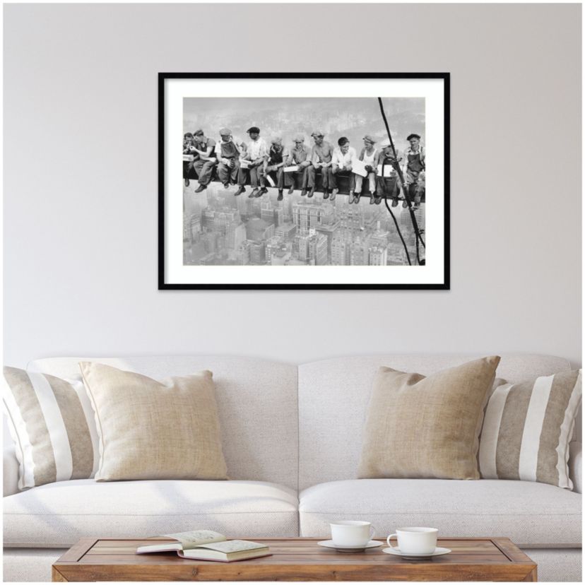 Lunch on a Skyscraper 1932 by Charles C. Ebbets Wood Framed Wall Art Print