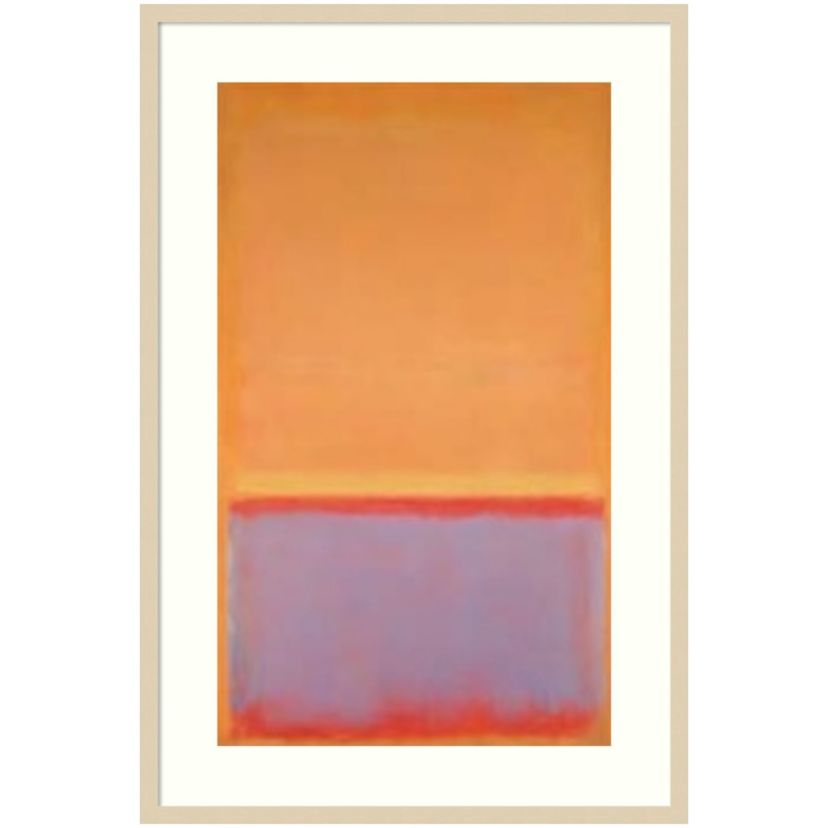Untitled 1954 by Mark Rothko Wood Framed Wall Art Print
