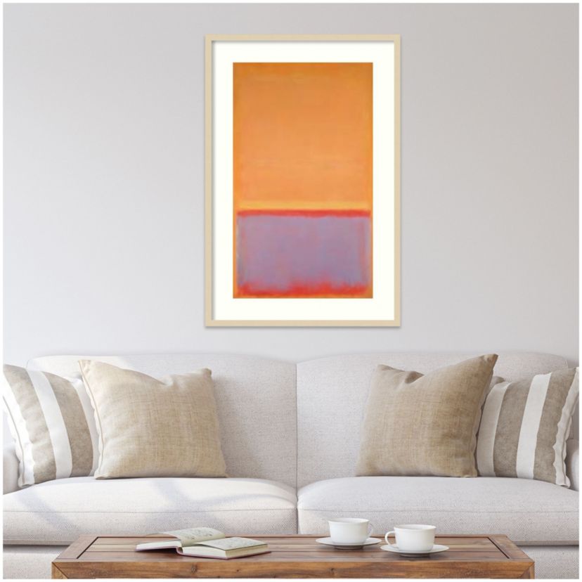 Untitled 1954 by Mark Rothko Wood Framed Wall Art Print