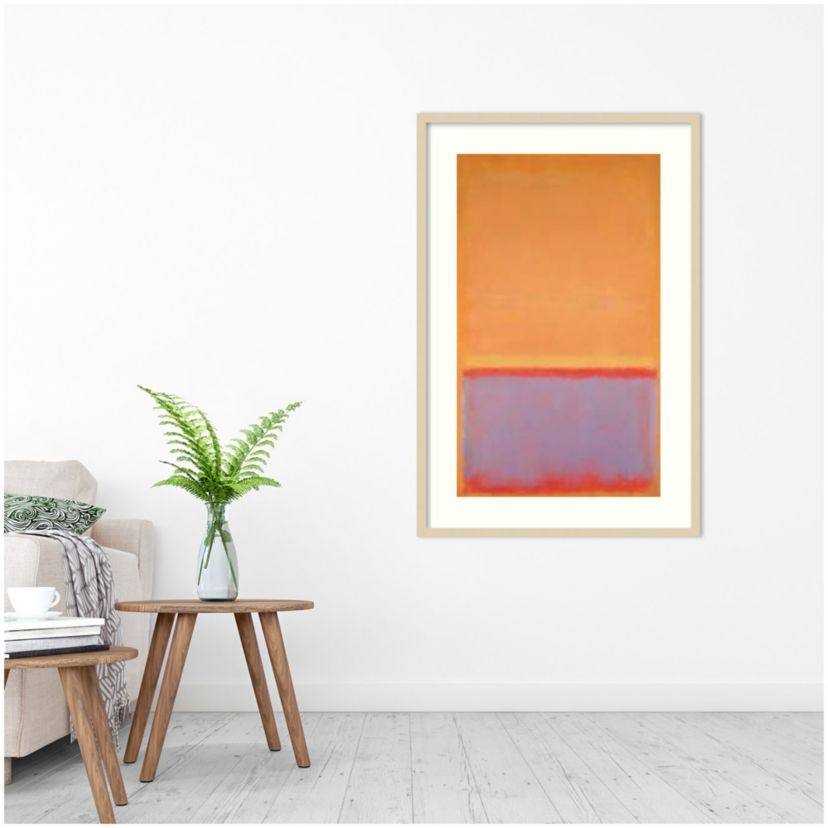 Untitled 1954 by Mark Rothko Wood Framed Wall Art Print