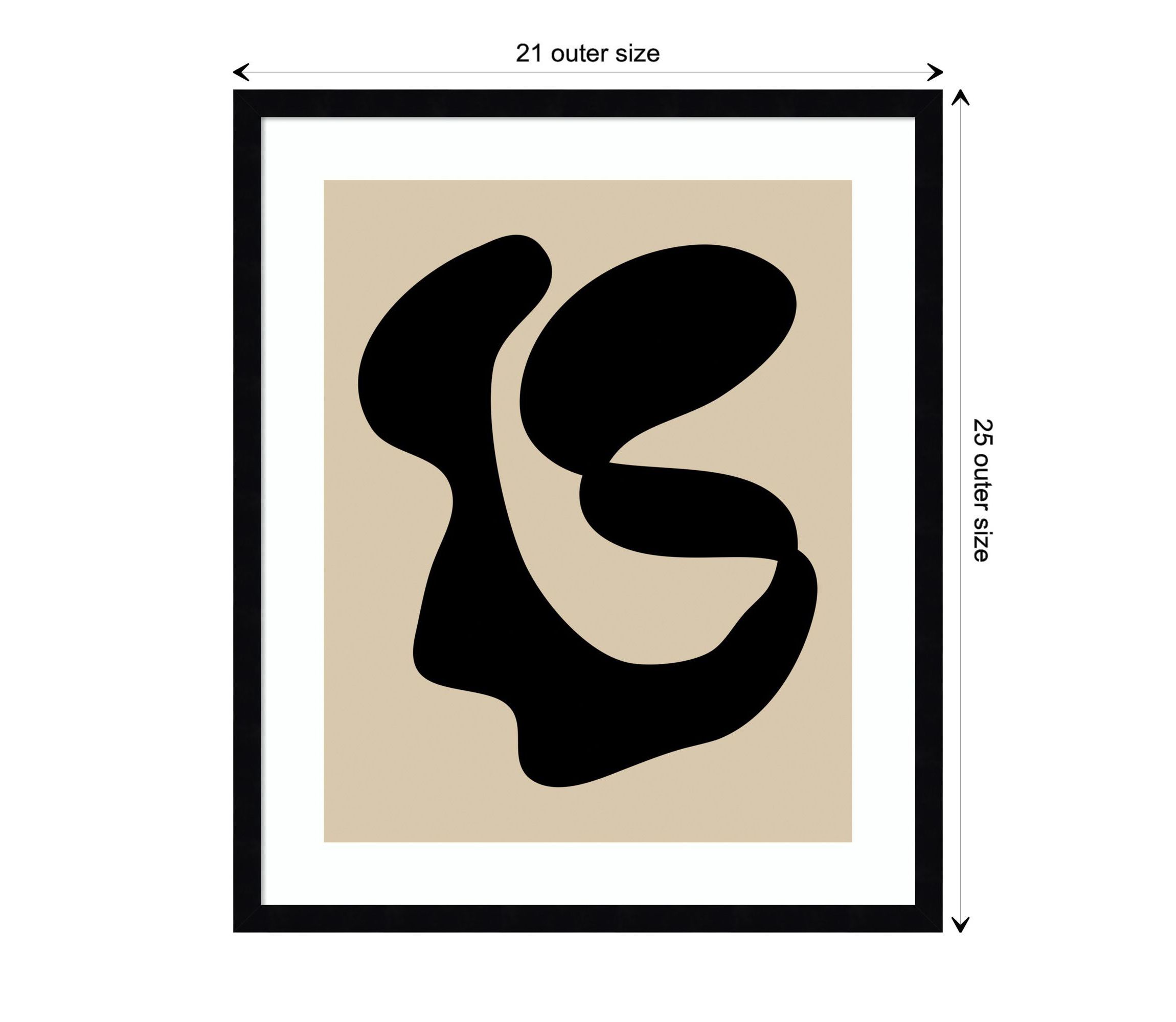 Abstract 10 by Beth Vassalo Wood Framed Wall Art Print