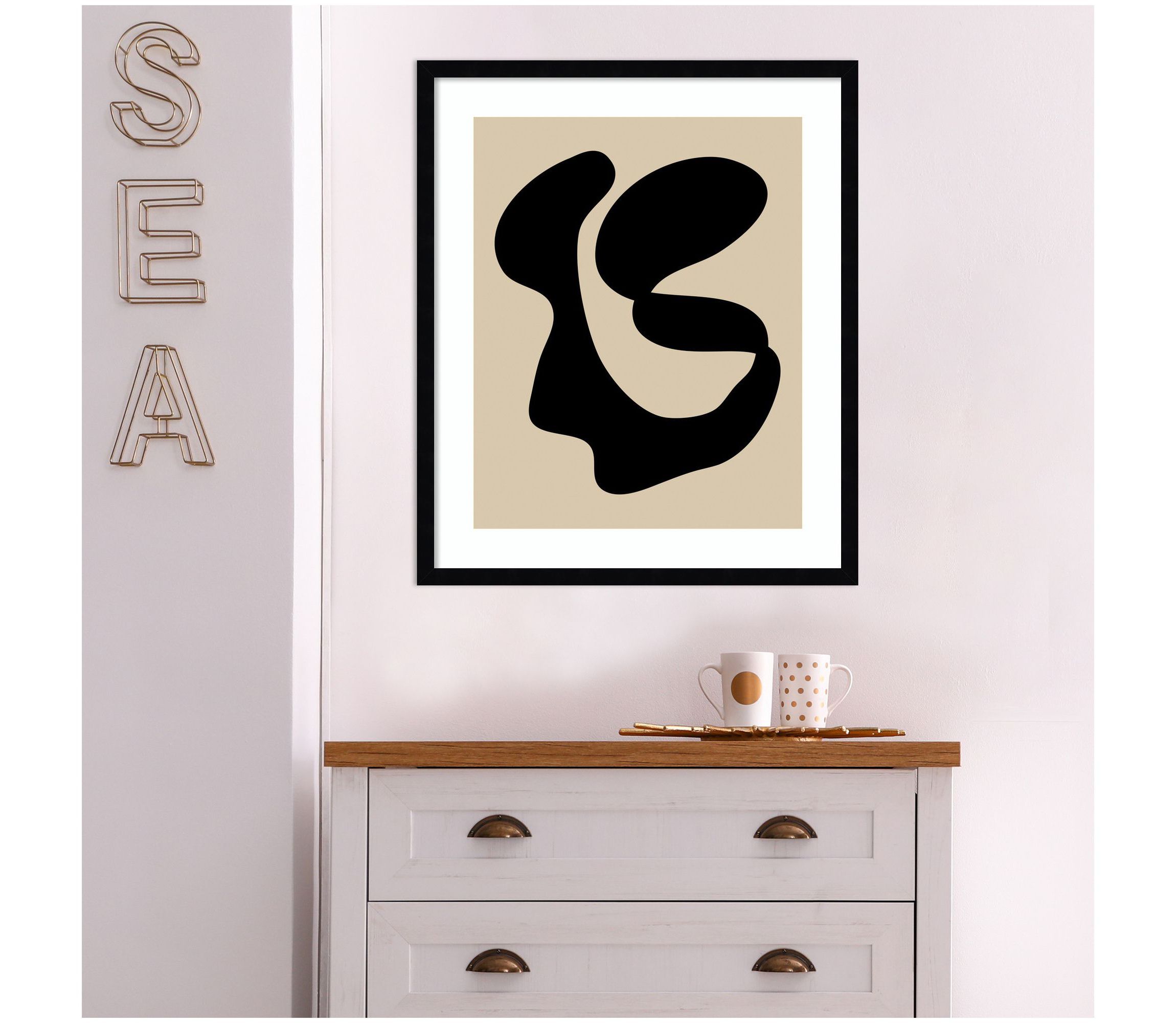 Abstract 10 by Beth Vassalo Wood Framed Wall Art Print