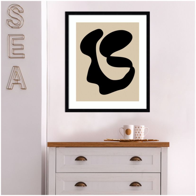 Abstract 10 by Beth Vassalo Wood Framed Wall Art Print