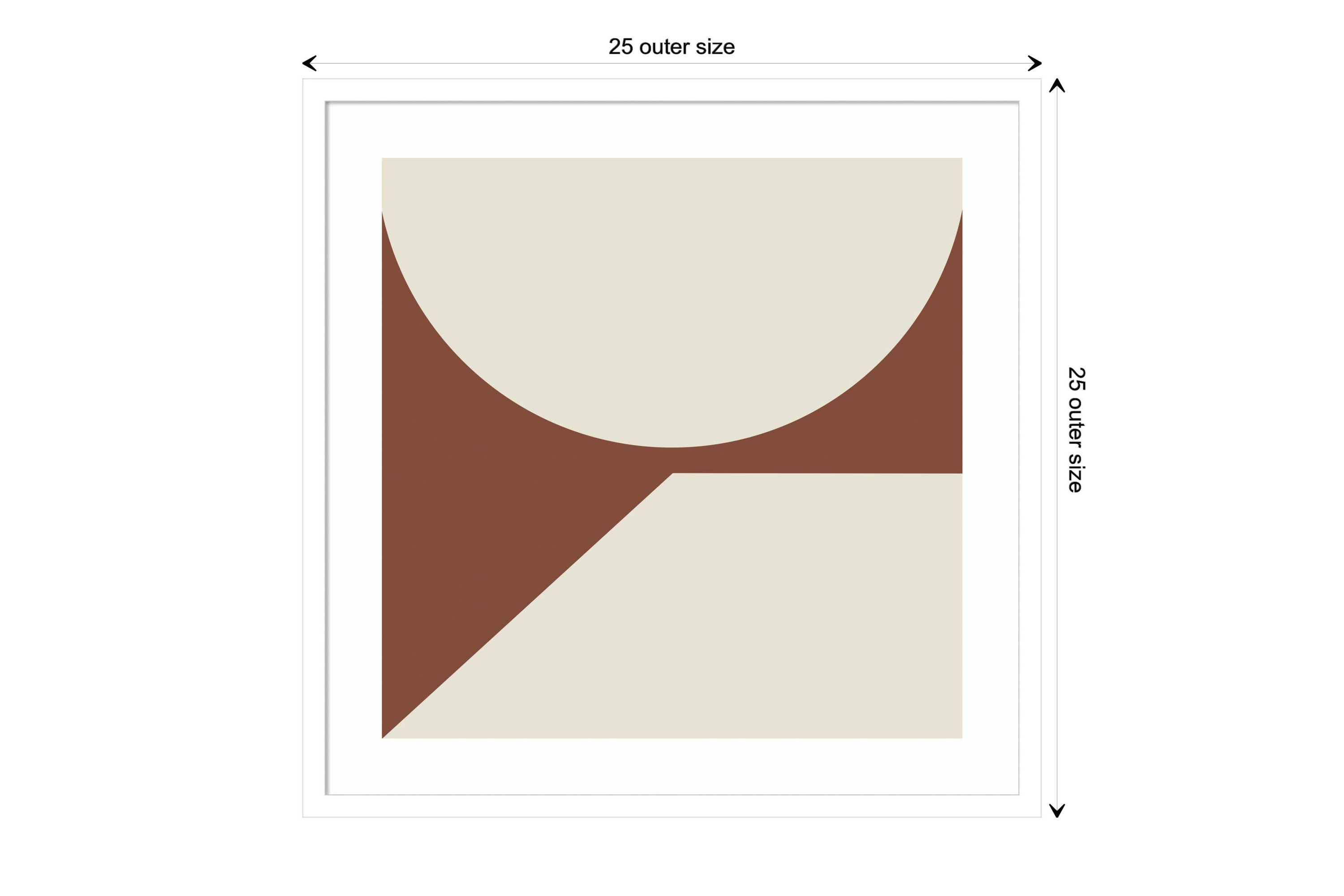 Minimal Max Mod II Hot Chocolate by The Creative Bunch Studio Wood Framed Wall Art Print