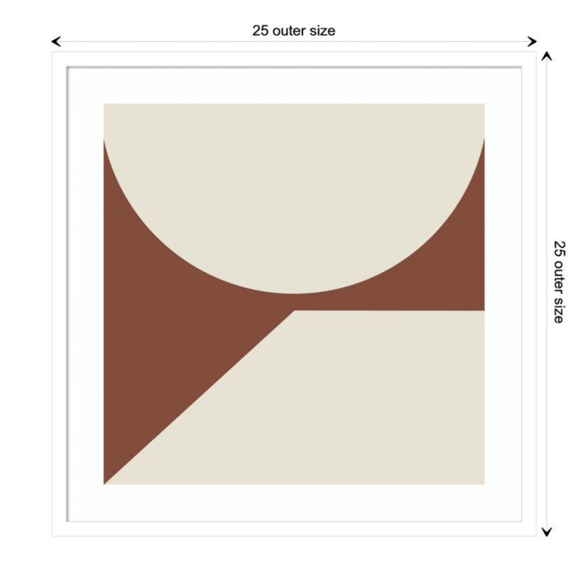 Minimal Max Mod II Hot Chocolate by The Creative Bunch Studio Wood Framed Wall Art Print