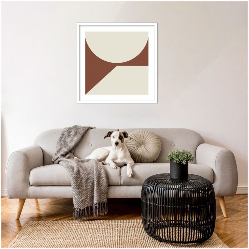 Minimal Max Mod II Hot Chocolate by The Creative Bunch Studio Wood Framed Wall Art Print