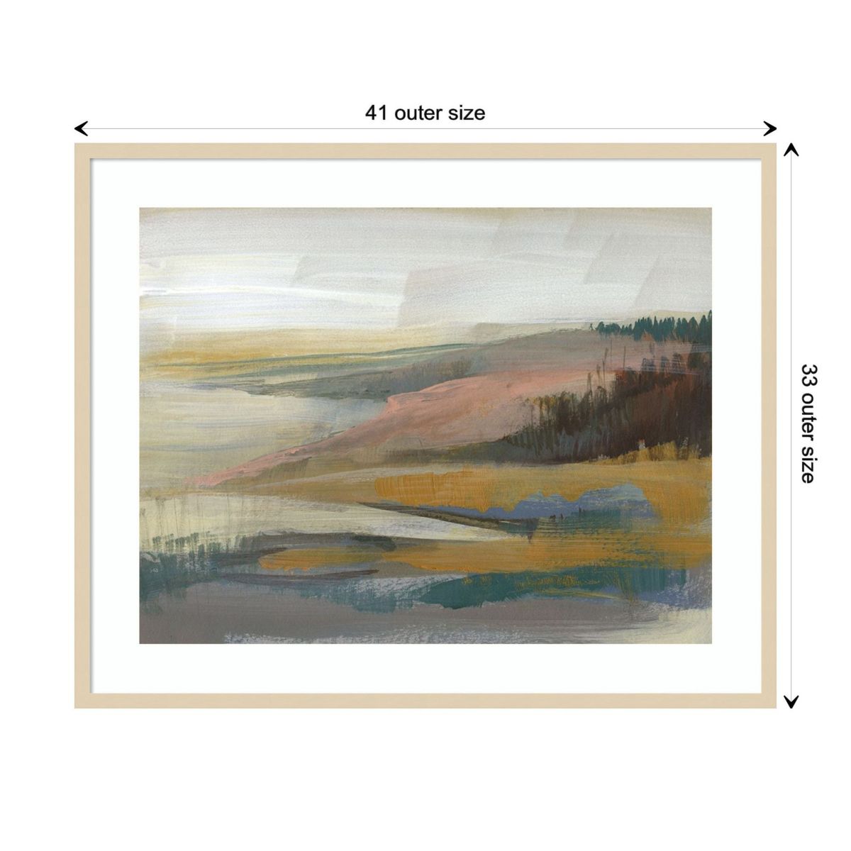 Northwest Cove II by Jennifer Goldberger Wood Framed Wall Art Print