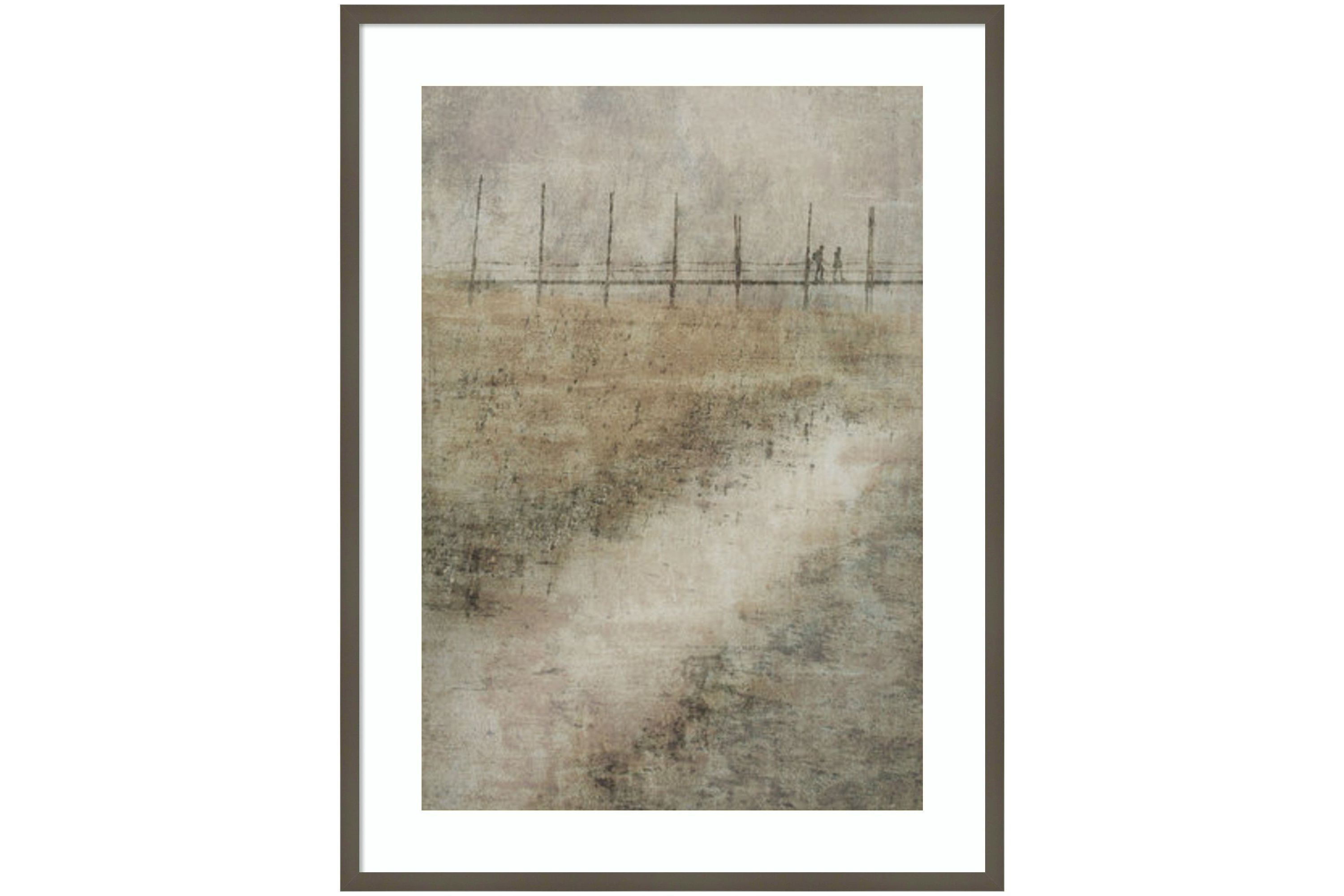 On the way by Nel Talen Wood Framed Wall Art Print