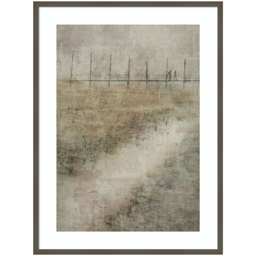 On the way by Nel Talen Wood Framed Wall Art Print