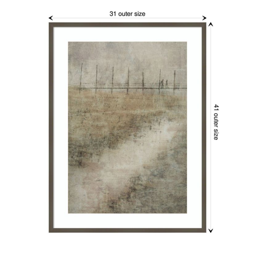 On the way by Nel Talen Wood Framed Wall Art Print