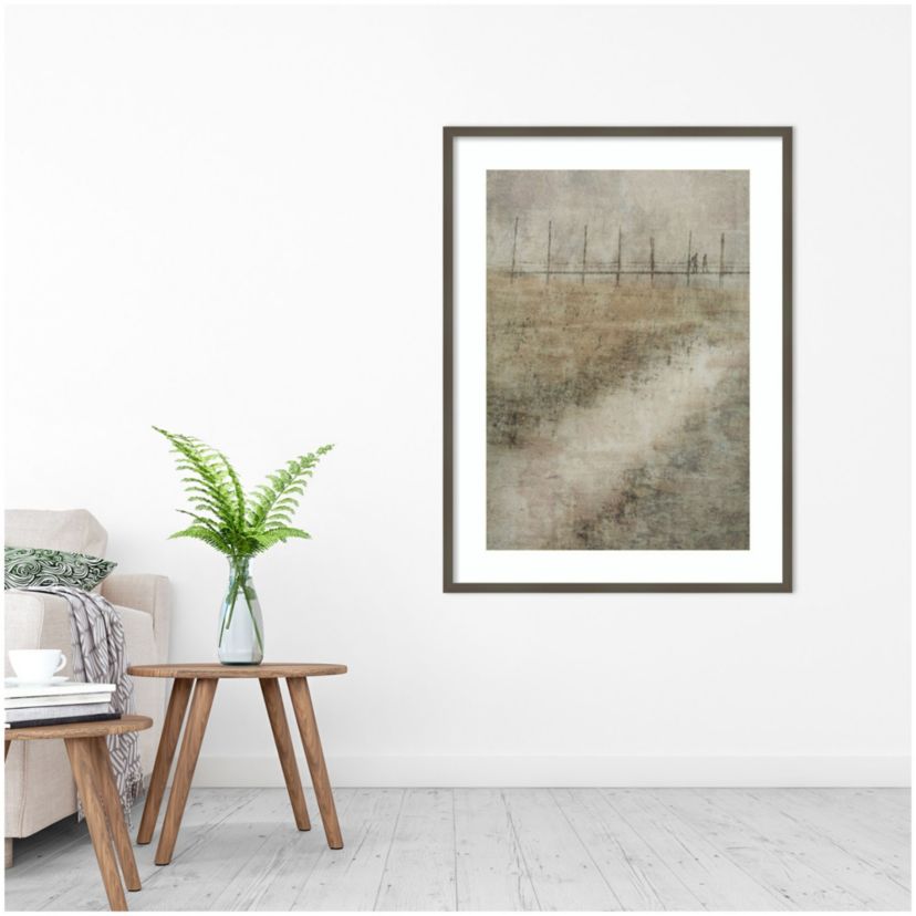 On the way by Nel Talen Wood Framed Wall Art Print