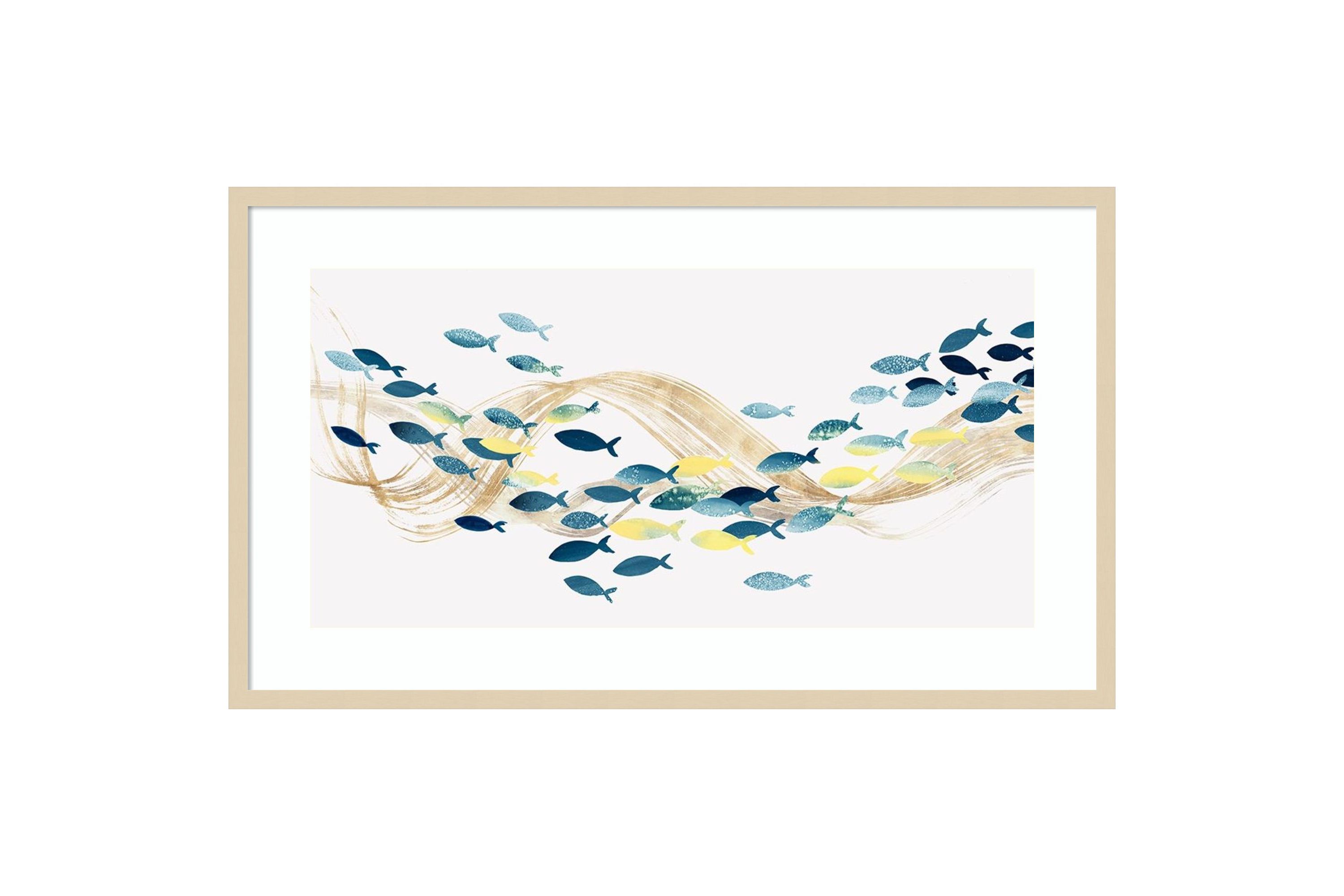 Under Water Sea Life by Isabelle Z Wood Framed Wall Art Print