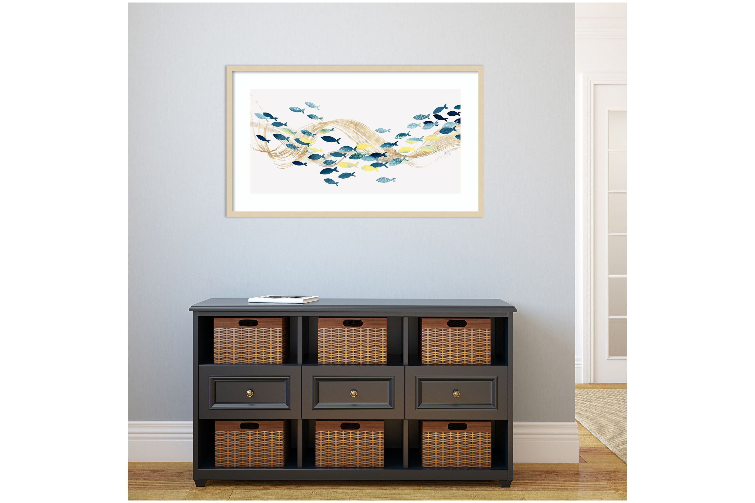 Under Water Sea Life by Isabelle Z Wood Framed Wall Art Print