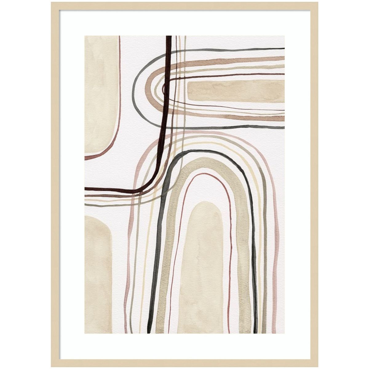 Arounds I by Nikki Galapon Wood Framed Wall Art Print
