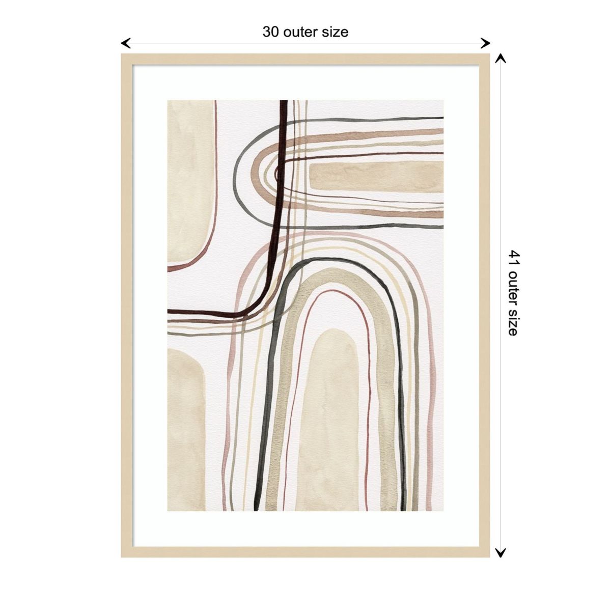 Arounds I by Nikki Galapon Wood Framed Wall Art Print