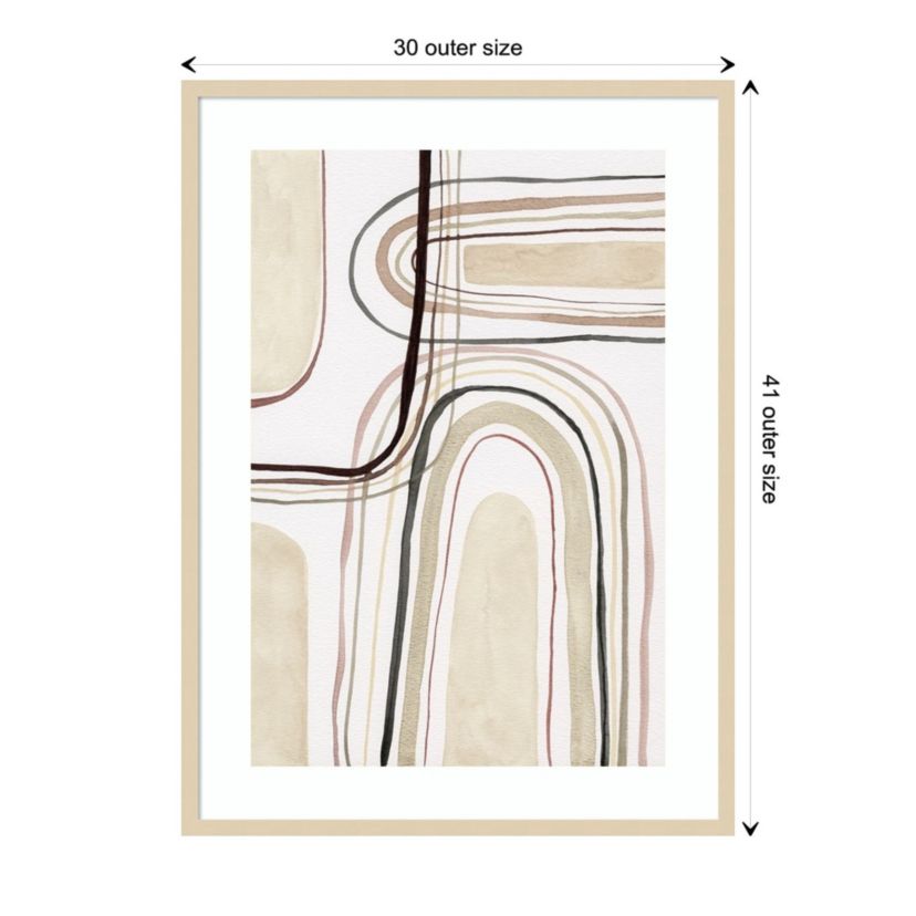 Arounds I by Nikki Galapon Wood Framed Wall Art Print