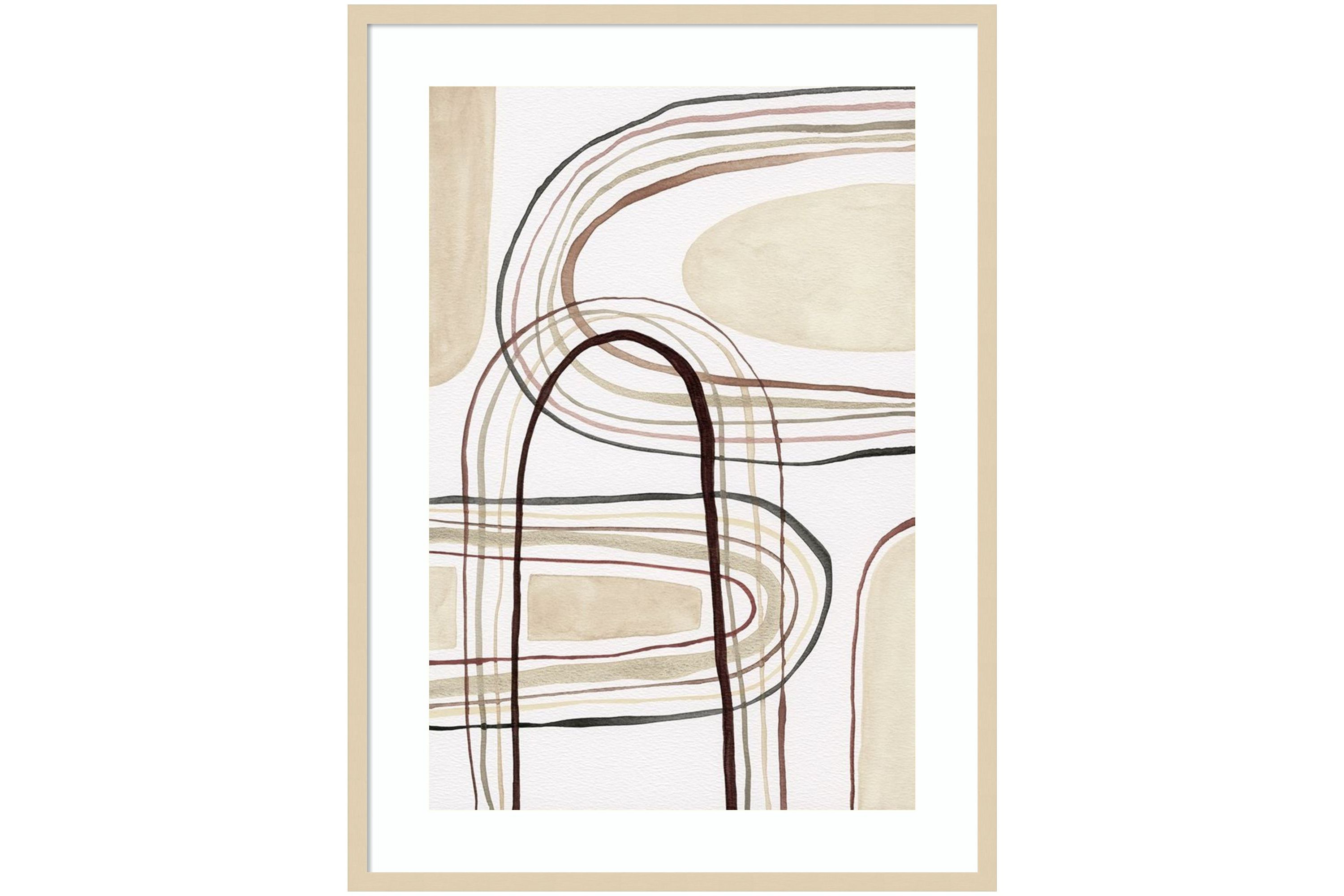 Arounds II by Nikki Galapon Wood Framed Wall Art Print