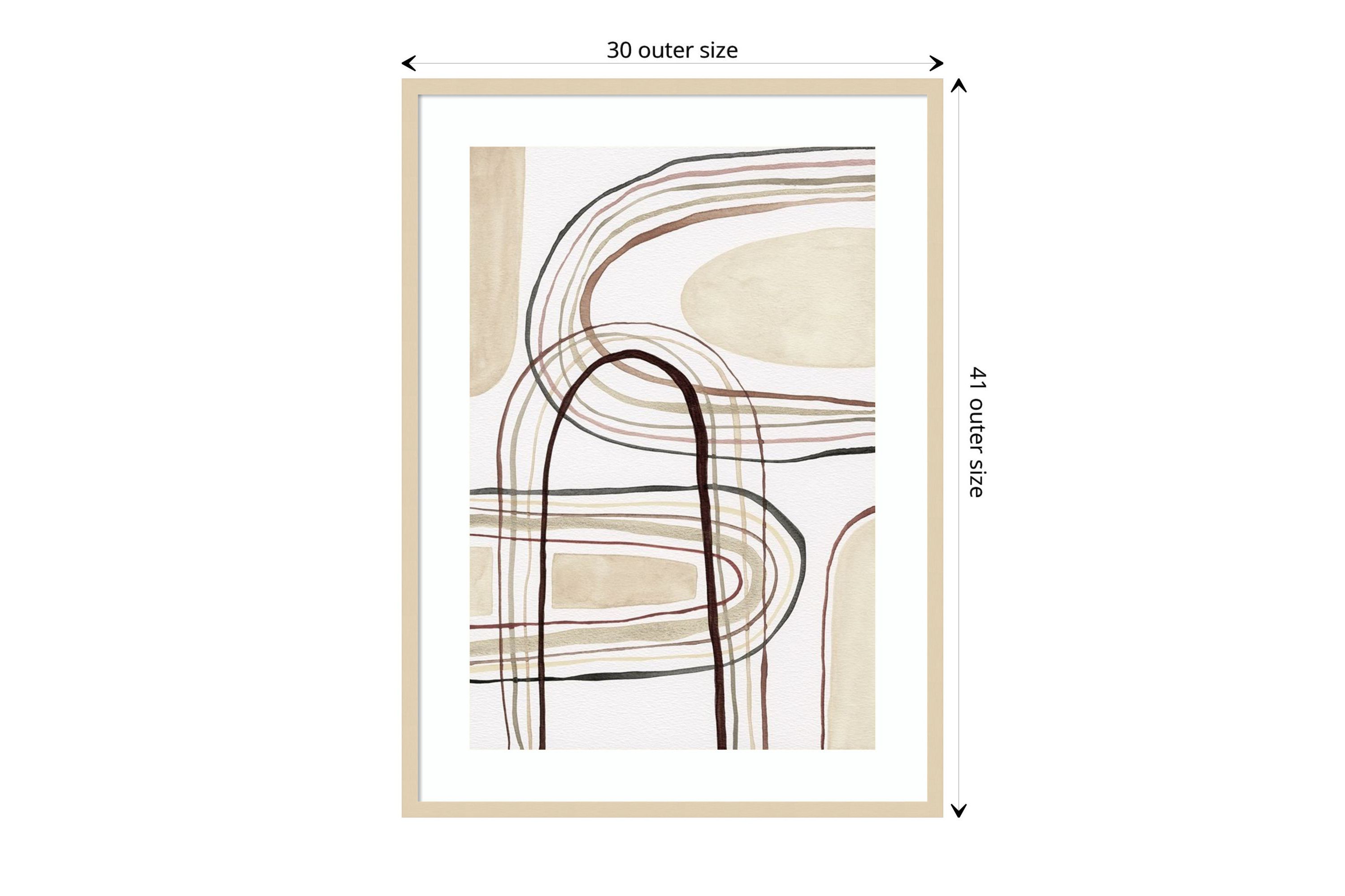 Arounds II by Nikki Galapon Wood Framed Wall Art Print