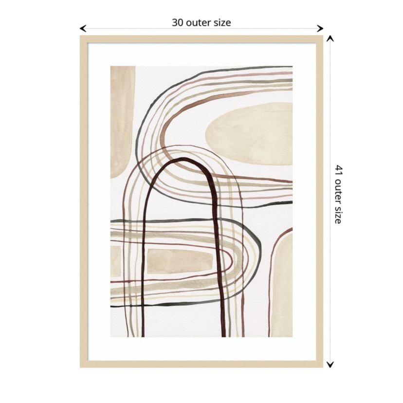 Arounds II by Nikki Galapon Wood Framed Wall Art Print