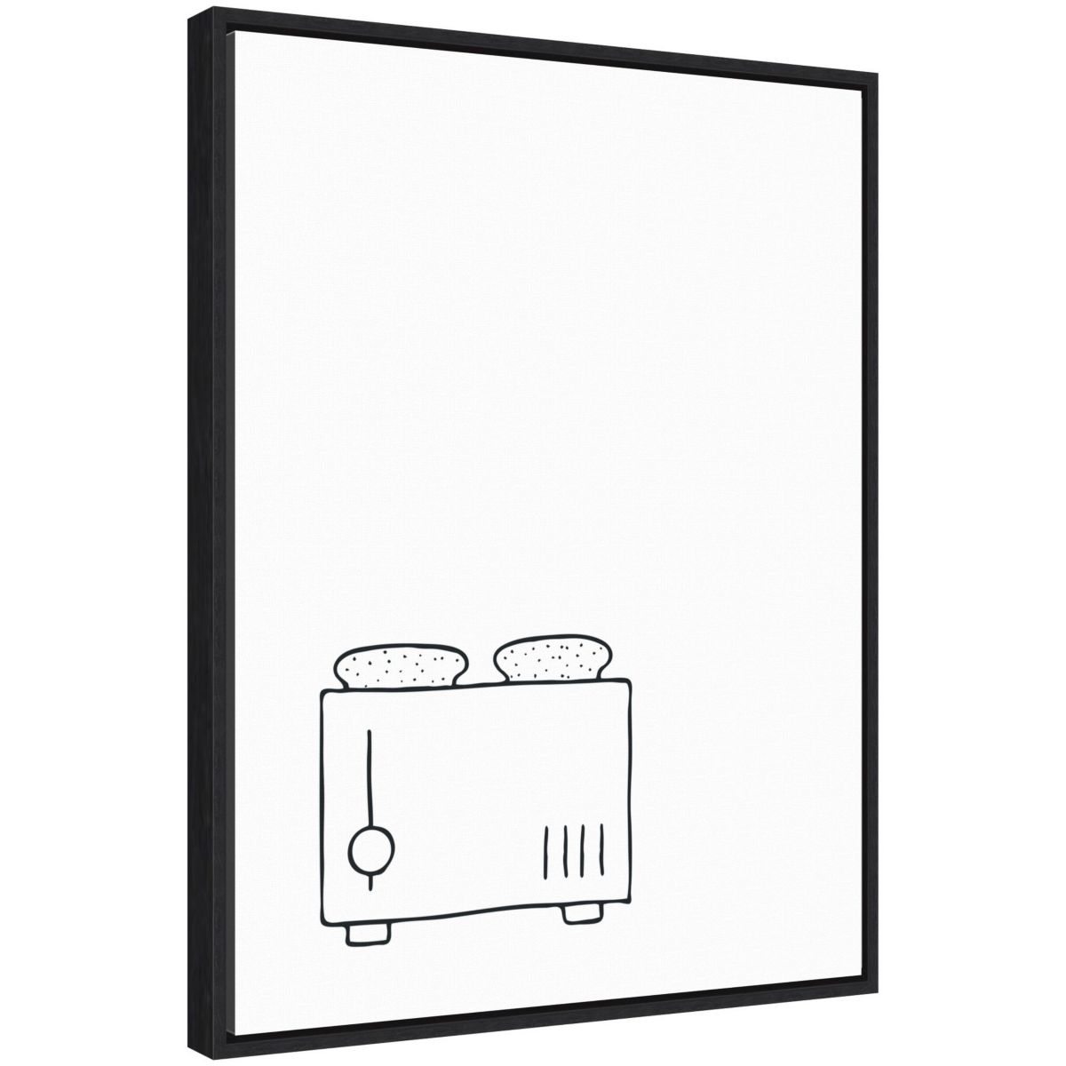 Simply Toaster Framed Canvas Wall Art Print