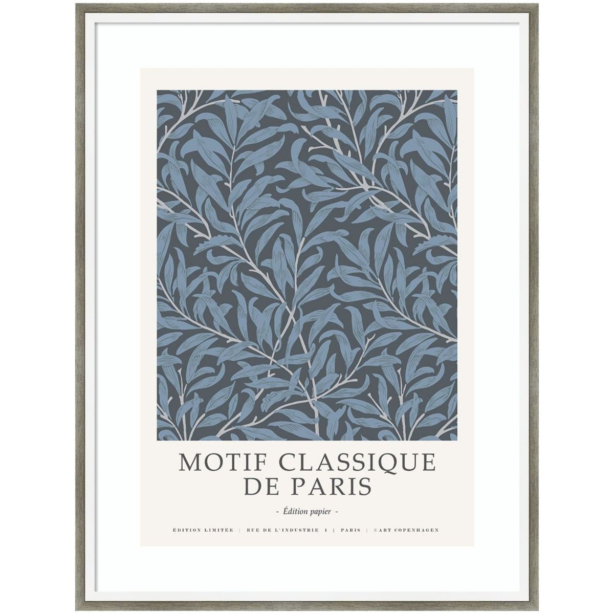 Motif Classique 4 by Design Fabrikken Wood Framed Wall Art Print