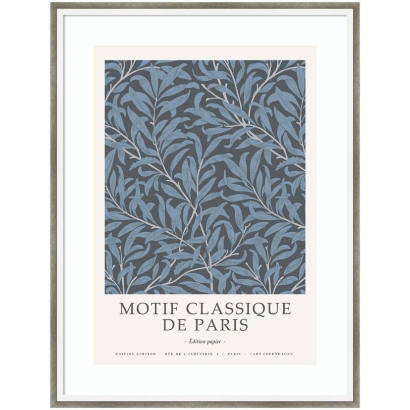 Motif Classique 4 by Design Fabrikken Wood Framed Wall Art Print