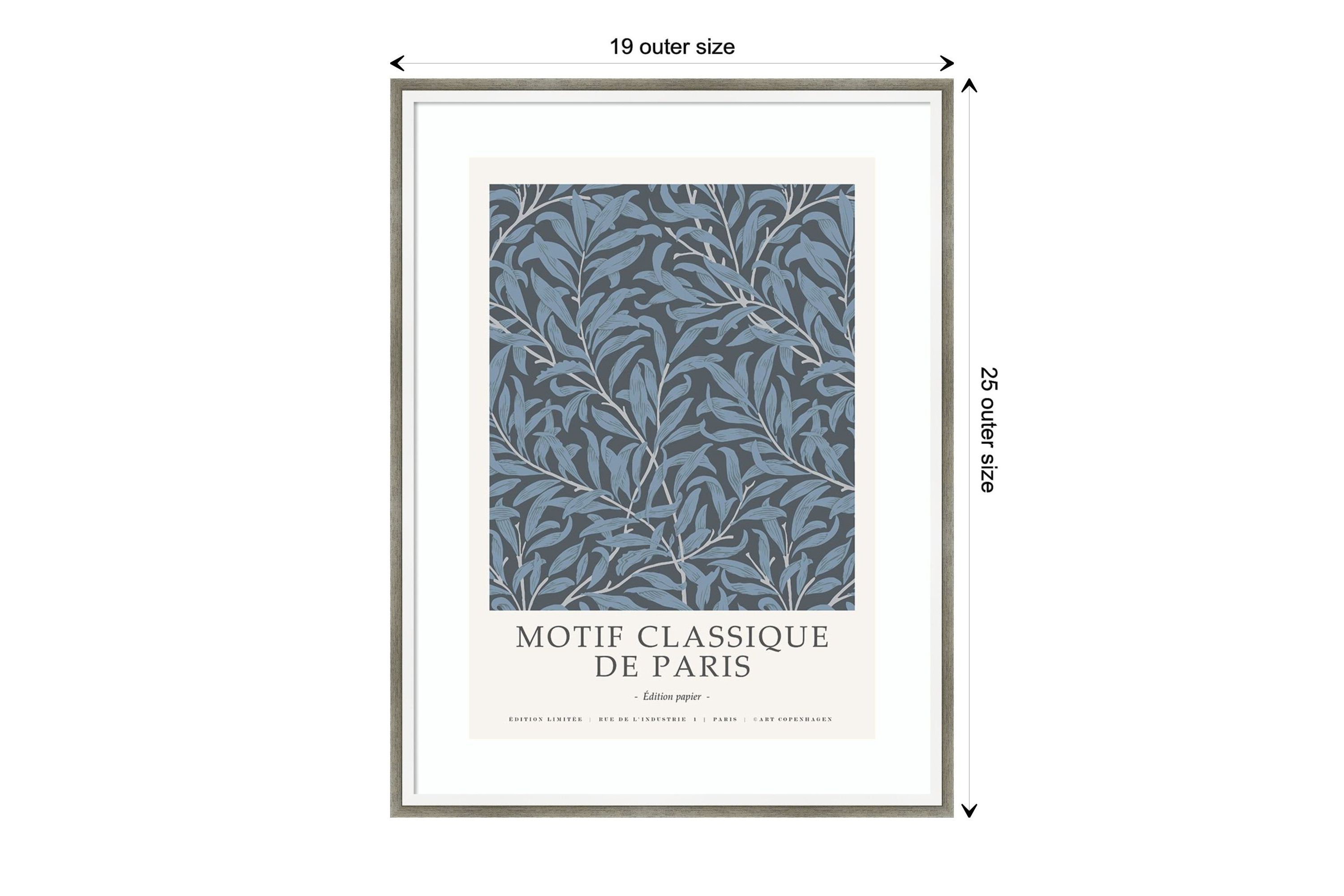 Motif Classique 4 by Design Fabrikken Wood Framed Wall Art Print