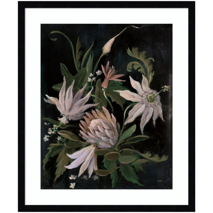 Flower Show I Crop Neutral by Julia Purinton Wood Framed Wall Art Print