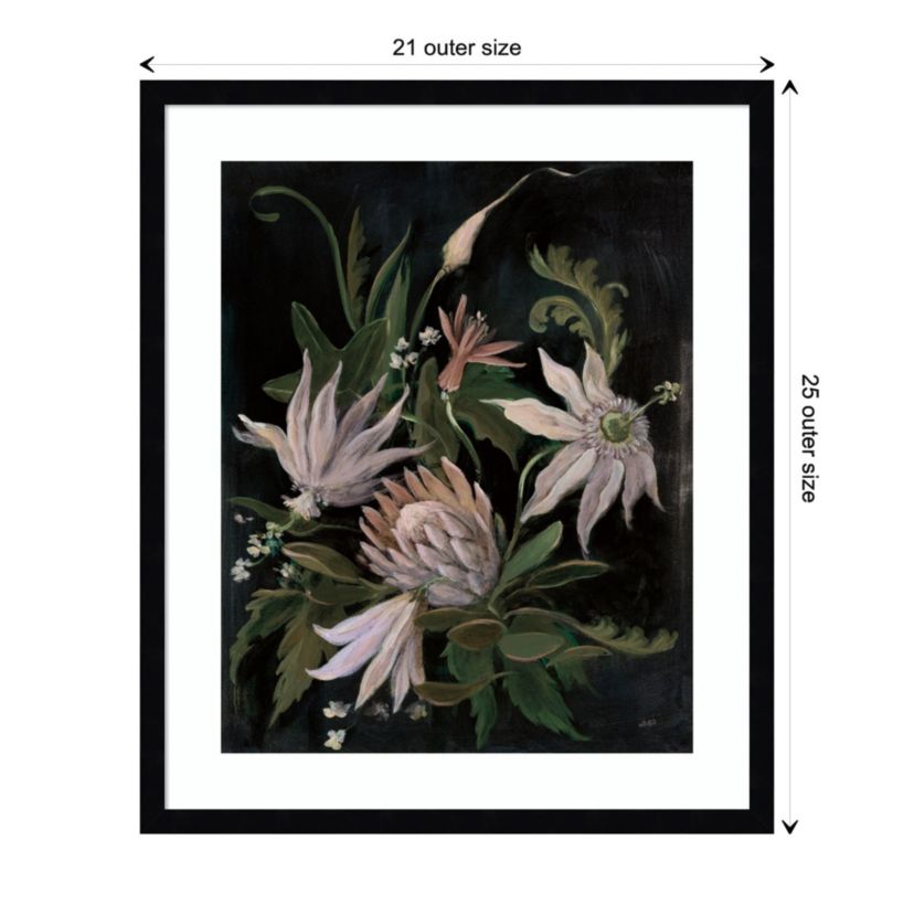 Flower Show I Crop Neutral by Julia Purinton Wood Framed Wall Art Print