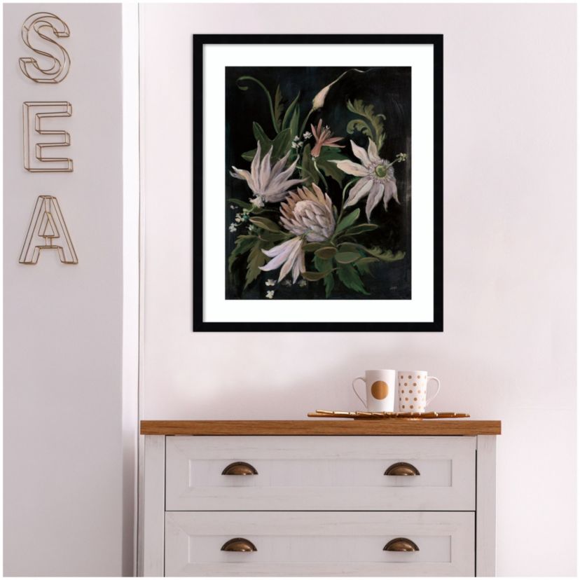 Flower Show I Crop Neutral by Julia Purinton Wood Framed Wall Art Print