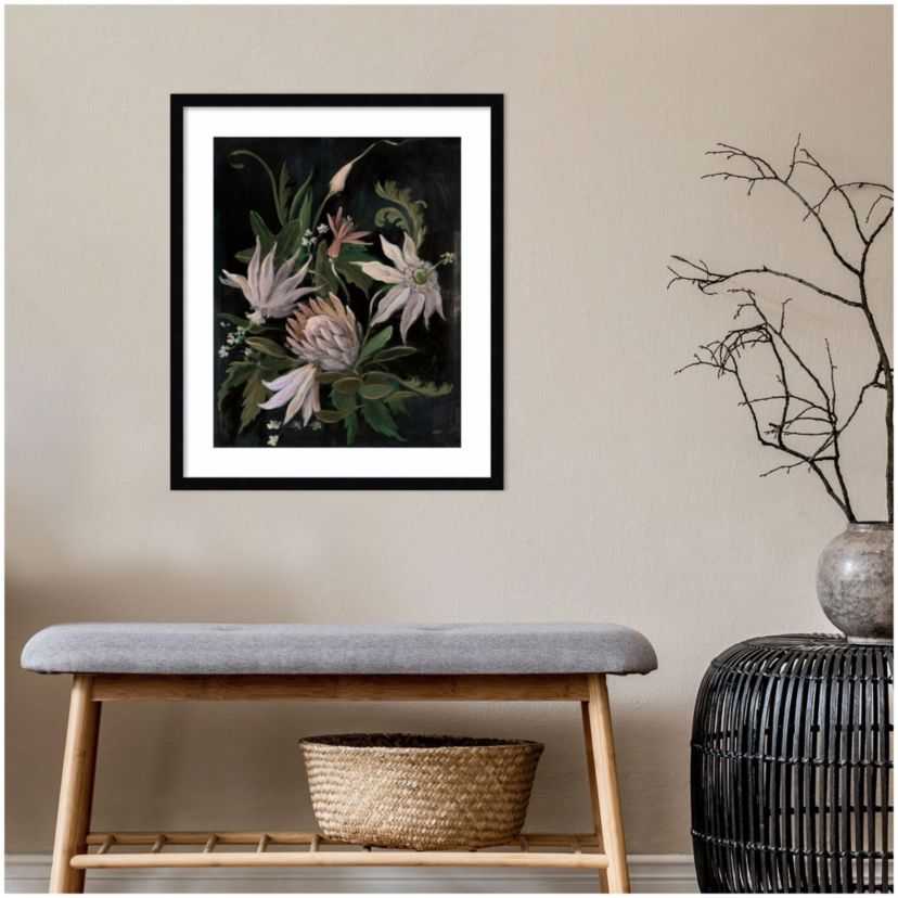 Flower Show I Crop Neutral by Julia Purinton Wood Framed Wall Art Print