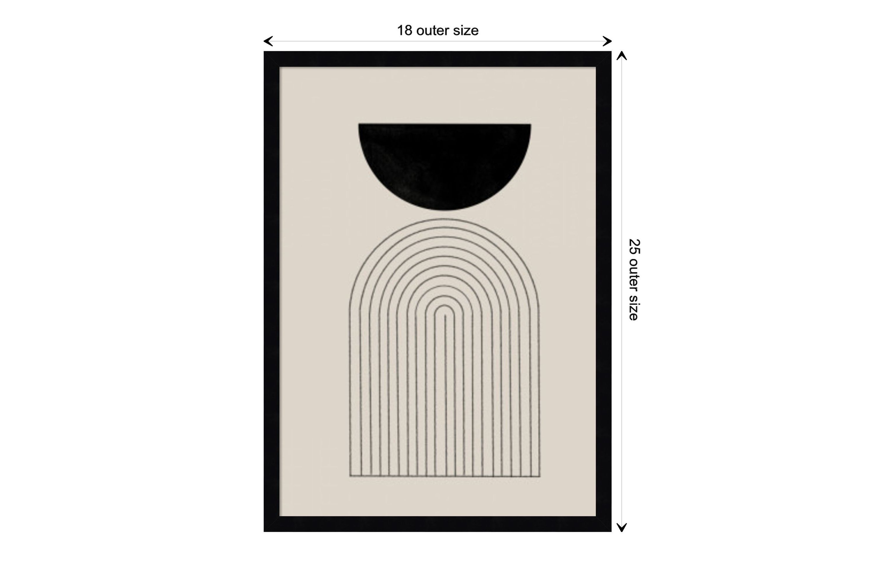 BaB No 1 by The MIUUS STUDIO Wood Framed Wall Art Print