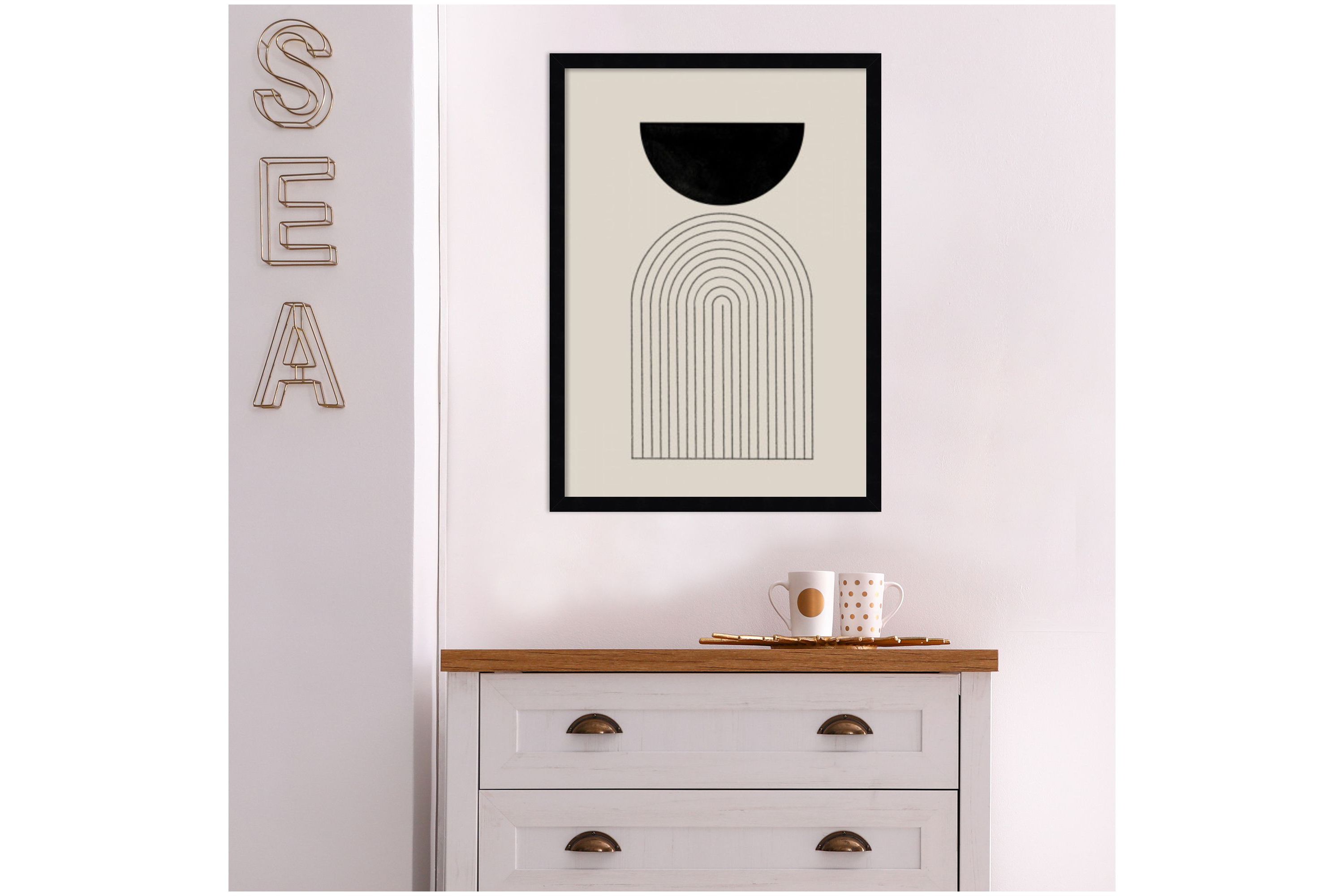 BaB No 1 by The MIUUS STUDIO Wood Framed Wall Art Print