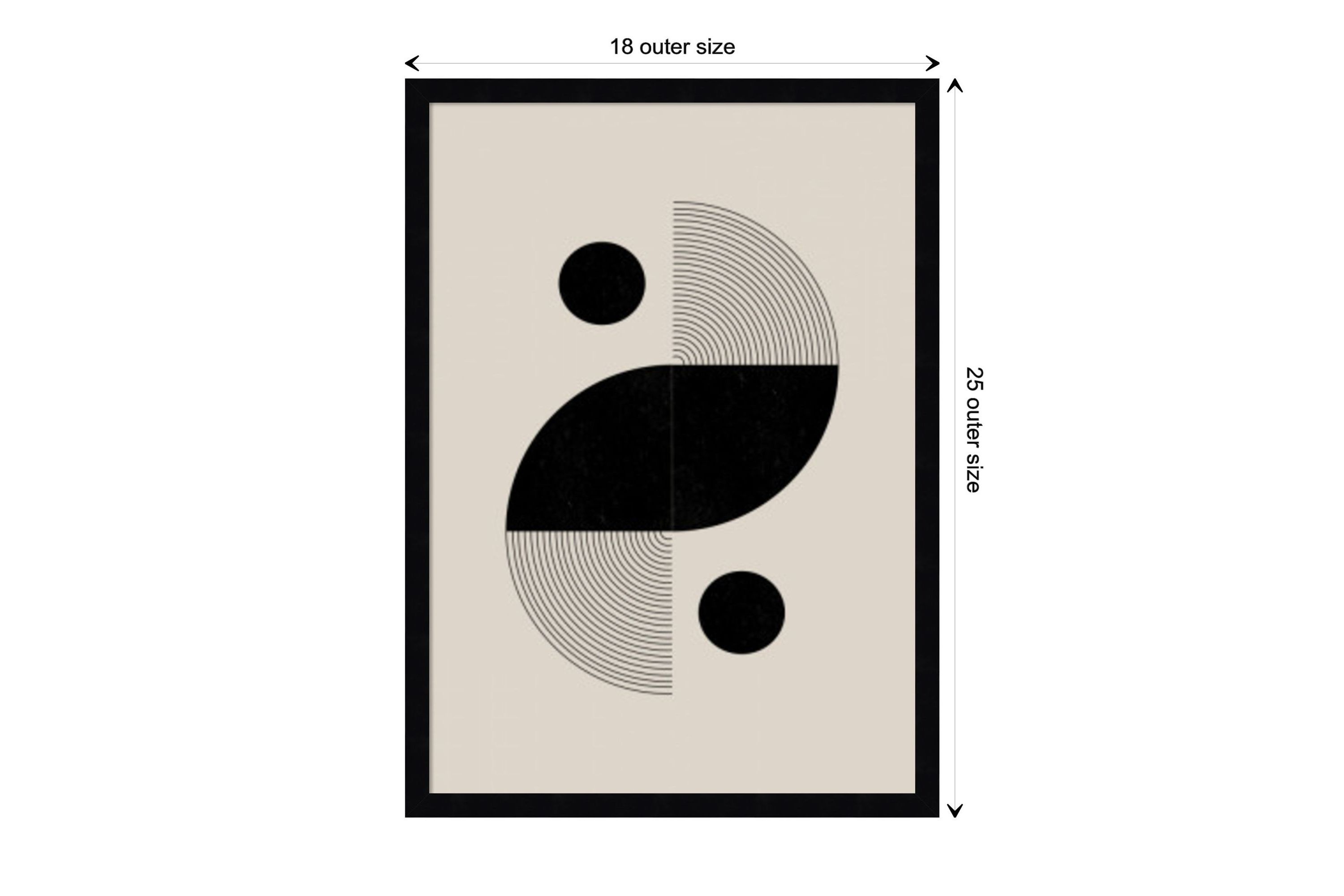 BaB No 3 by The MIUUS STUDIO Wood Framed Wall Art Print
