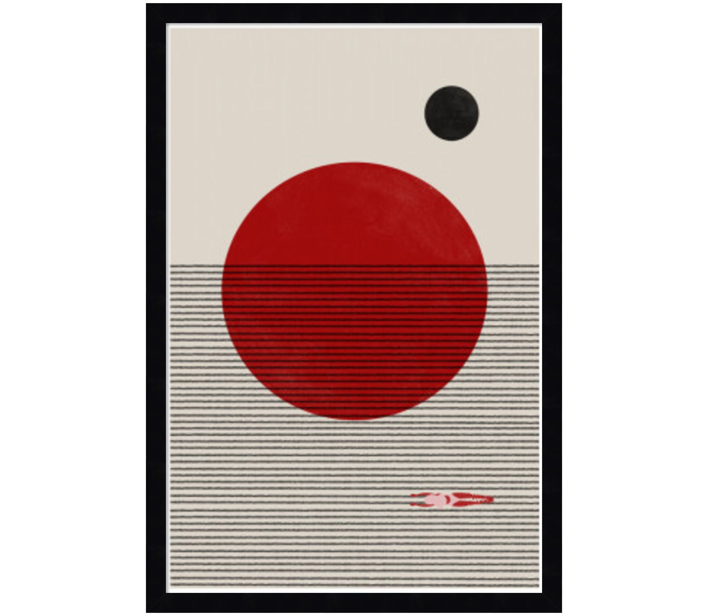 Swimming To You by The MIUUS STUDIO Wood Framed Wall Art Print