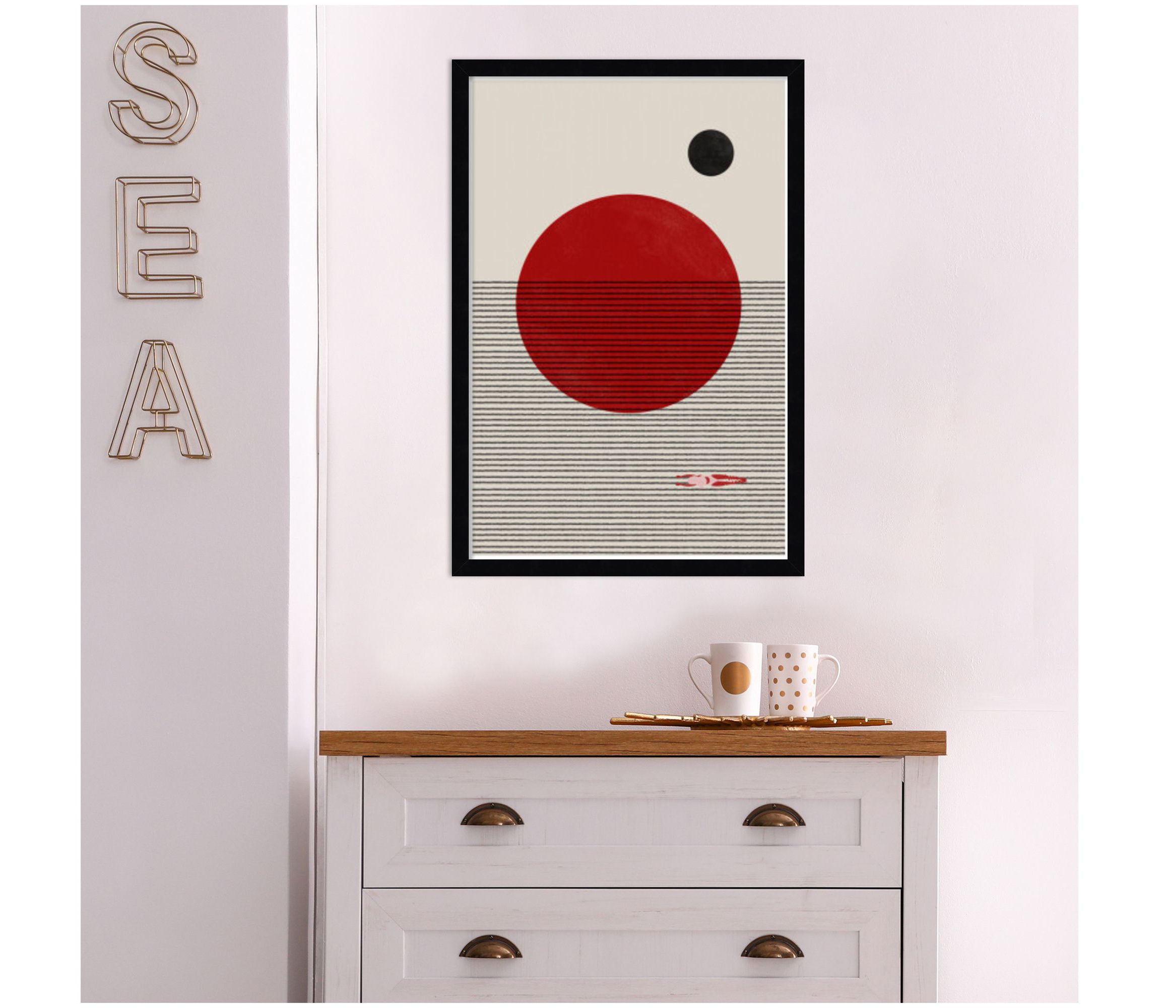 Swimming To You by The MIUUS STUDIO Wood Framed Wall Art Print