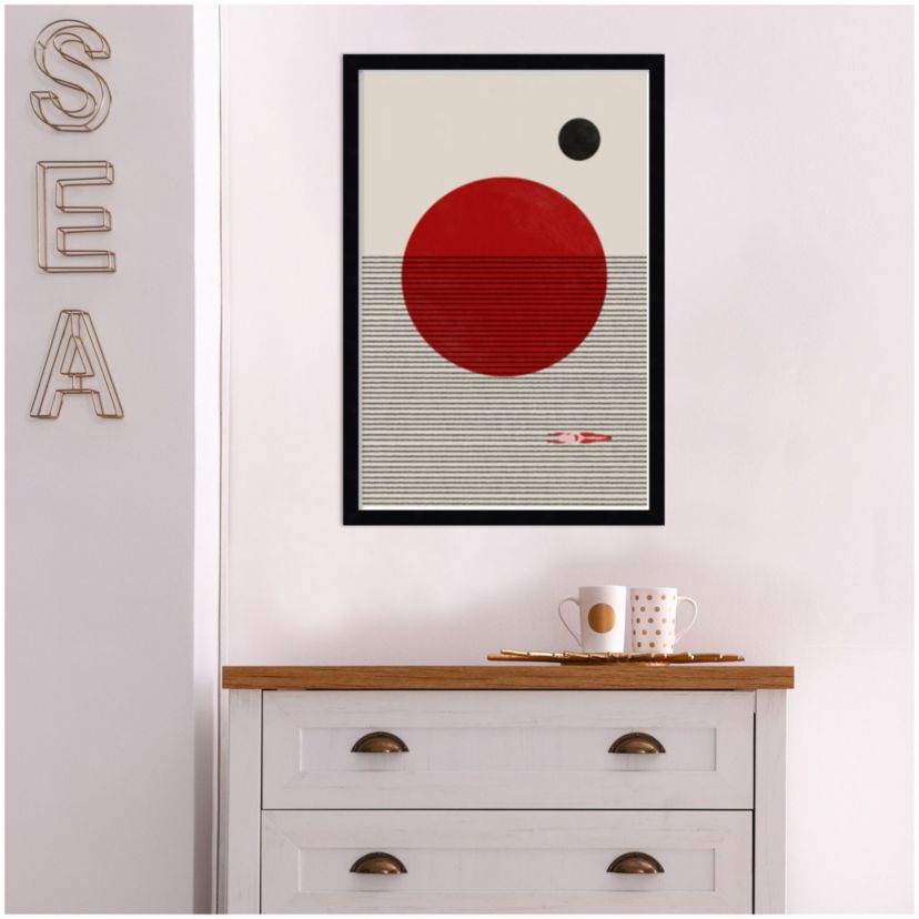 Swimming To You by The MIUUS STUDIO Wood Framed Wall Art Print