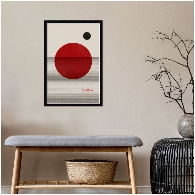 Swimming To You by The MIUUS STUDIO Wood Framed Wall Art Print
