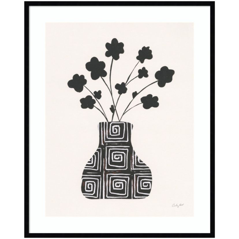 Shadow Vessel II by Courtney Prahl Wood Framed Wall Art Print