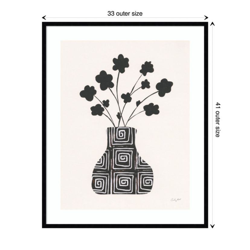 Shadow Vessel II by Courtney Prahl Wood Framed Wall Art Print