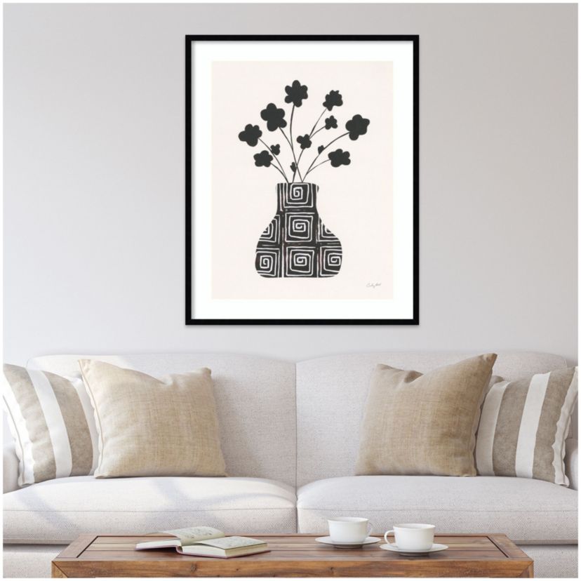 Shadow Vessel II by Courtney Prahl Wood Framed Wall Art Print