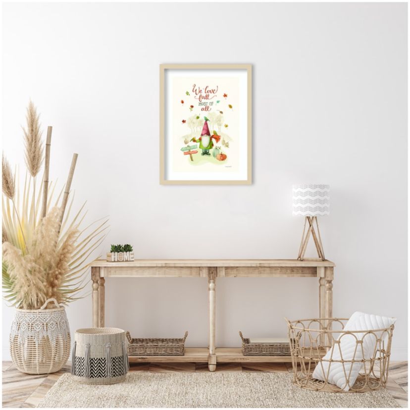 Pumpkin Patch II by Lisa Audit Wood Framed Wall Art Print