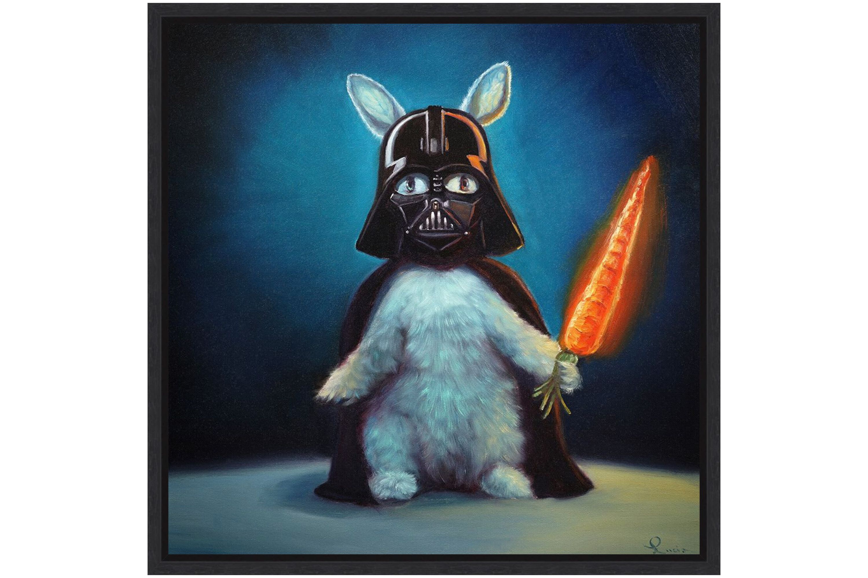 Bunny Vader Framed Canvas Wall Art Print